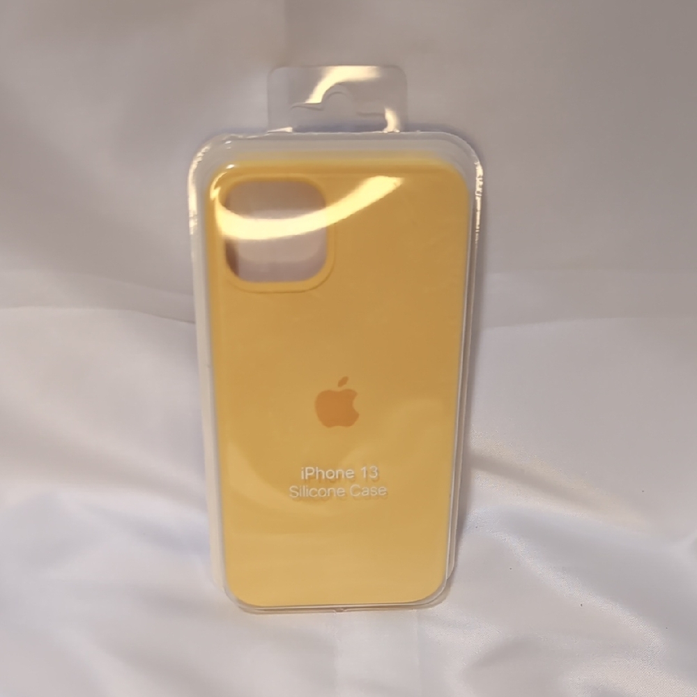 Apple iPhone 13 Case - Bright Yellow Silicone